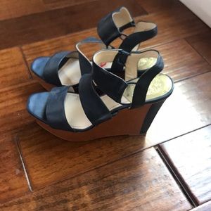 Vince Camuto Leather Wedges
